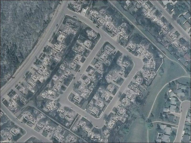 Fort McMurray wildfire: Search these high-resolution satellite maps of the damage - image