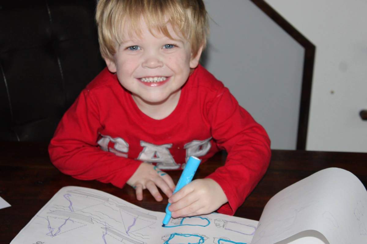 Blake Brien, age 3, suffers from Cystic Fibrosis. 