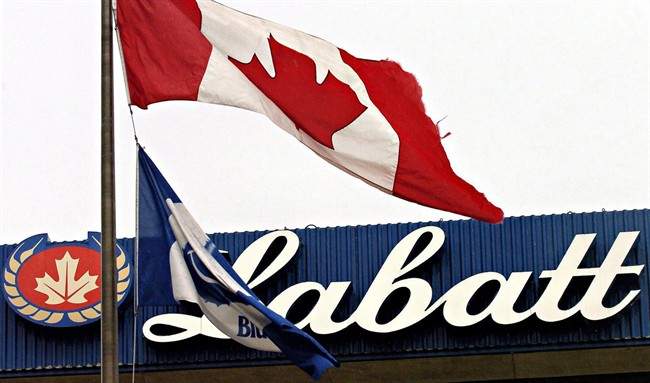 The Labatt brewery is seen in Toronto Thursday March 31, 2005. 
