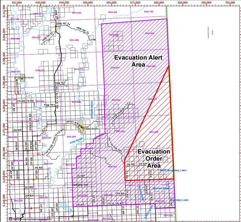 Evacuation orders expanded in Fort St. John region due to wildfires - image