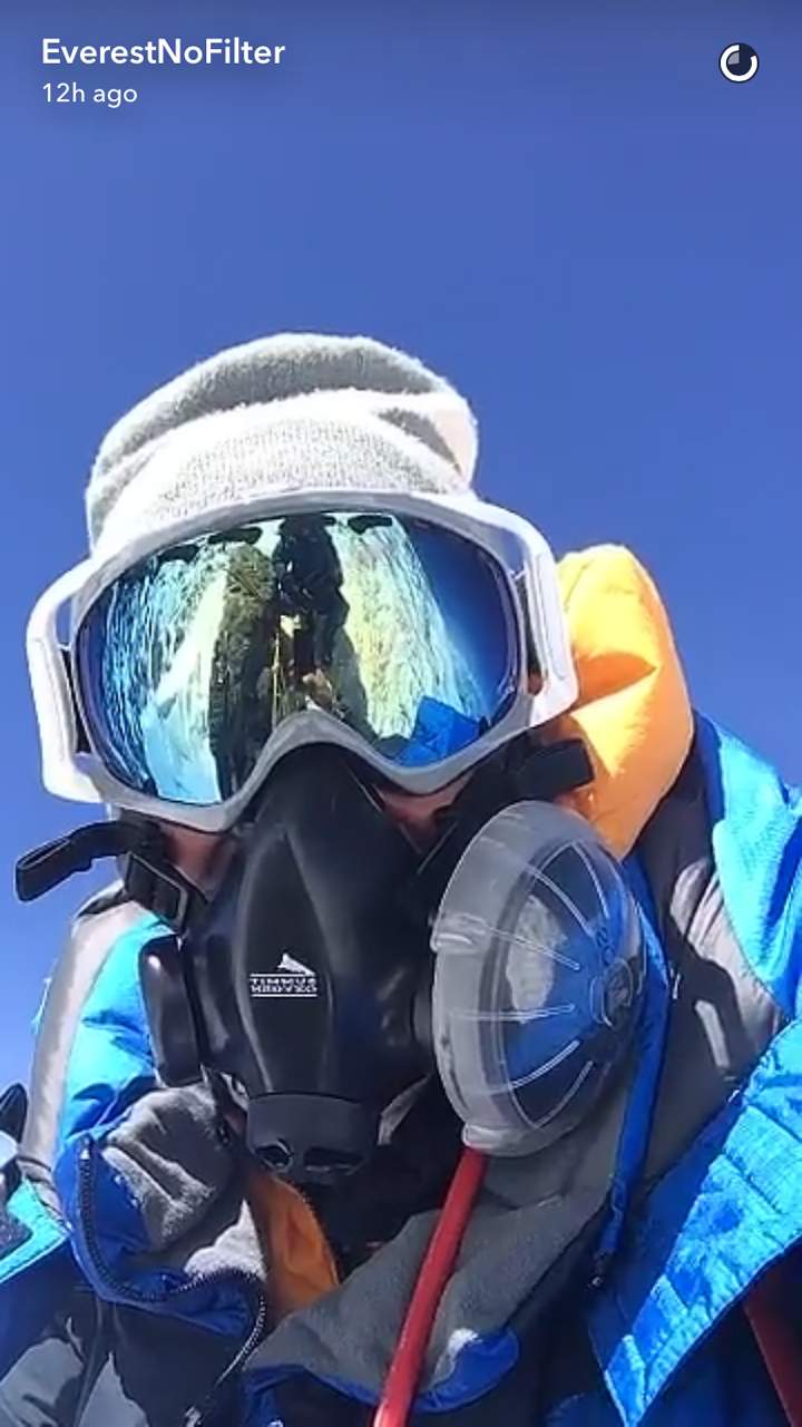 IN PHOTOS: Climber documents journey to Everest summit on Snapchat - image