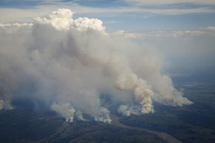 Wildfires continue burning in and around Fort McMurray, Alta., Wednesday, May 4, 2016.