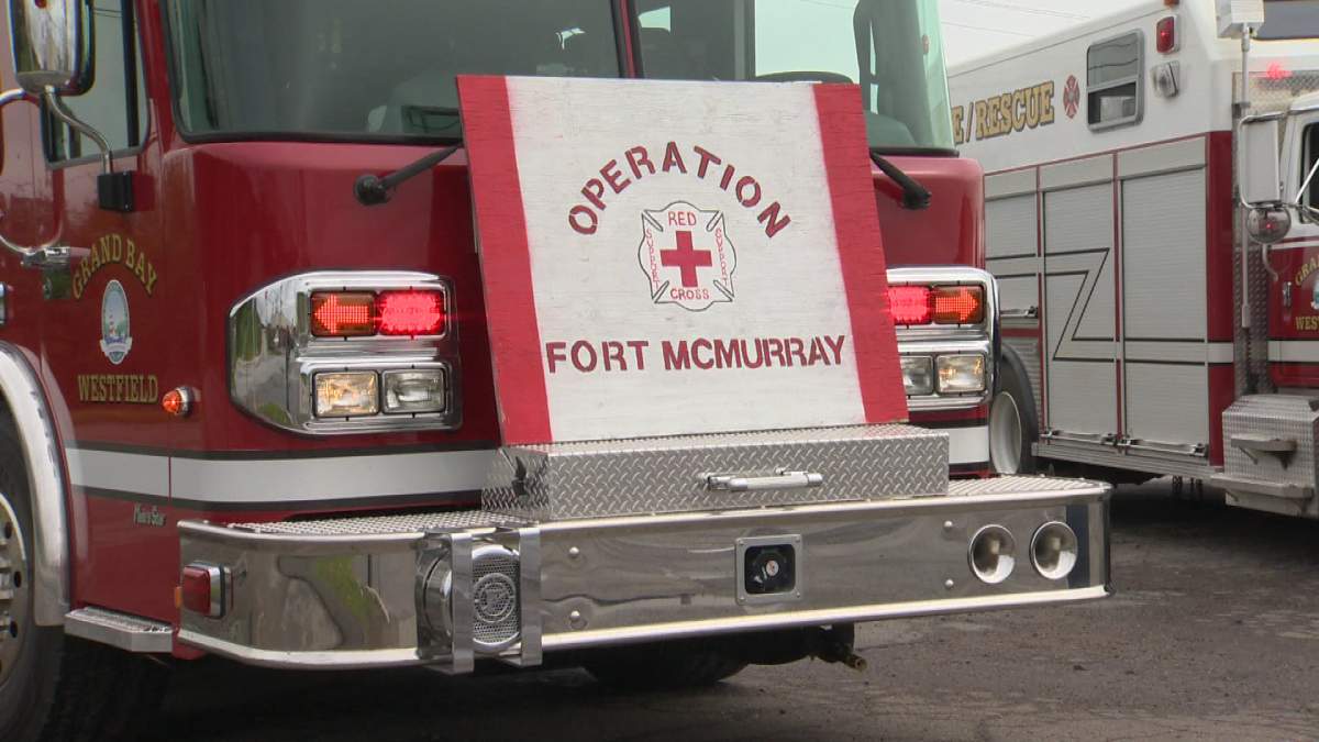 Members of the Grand Bay-Westfield Fire Department manned a three day fundraising campaign for those affected by wildfires in northern Alberta.