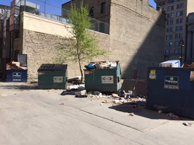 Overflowing garbage bins are causing frustration for some business owners in the Exchange District.”It’s embarrassing,” said Mayberry. “The by-laws are there, you just have to enforce them.”