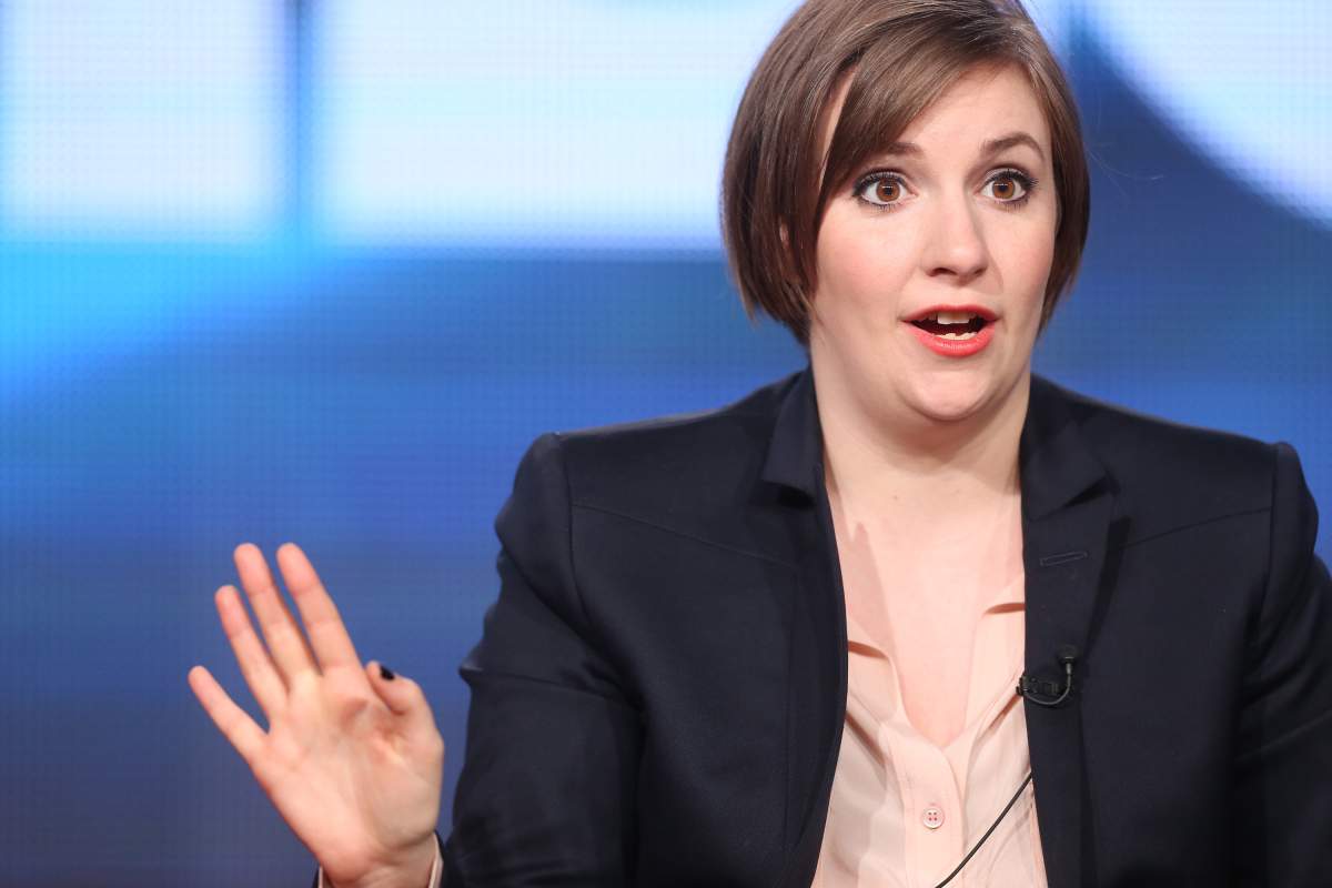 Lena Dunham reposted the photo of the defaced advertisement on Instagram, writing: 'Good idea'.