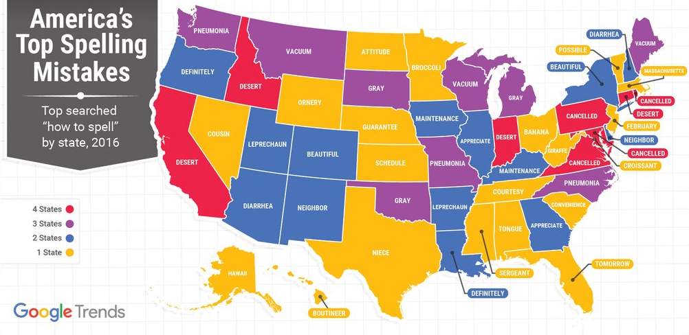 America’s worst spellers: Here are the most misspelled words in the US, according to Google - image
