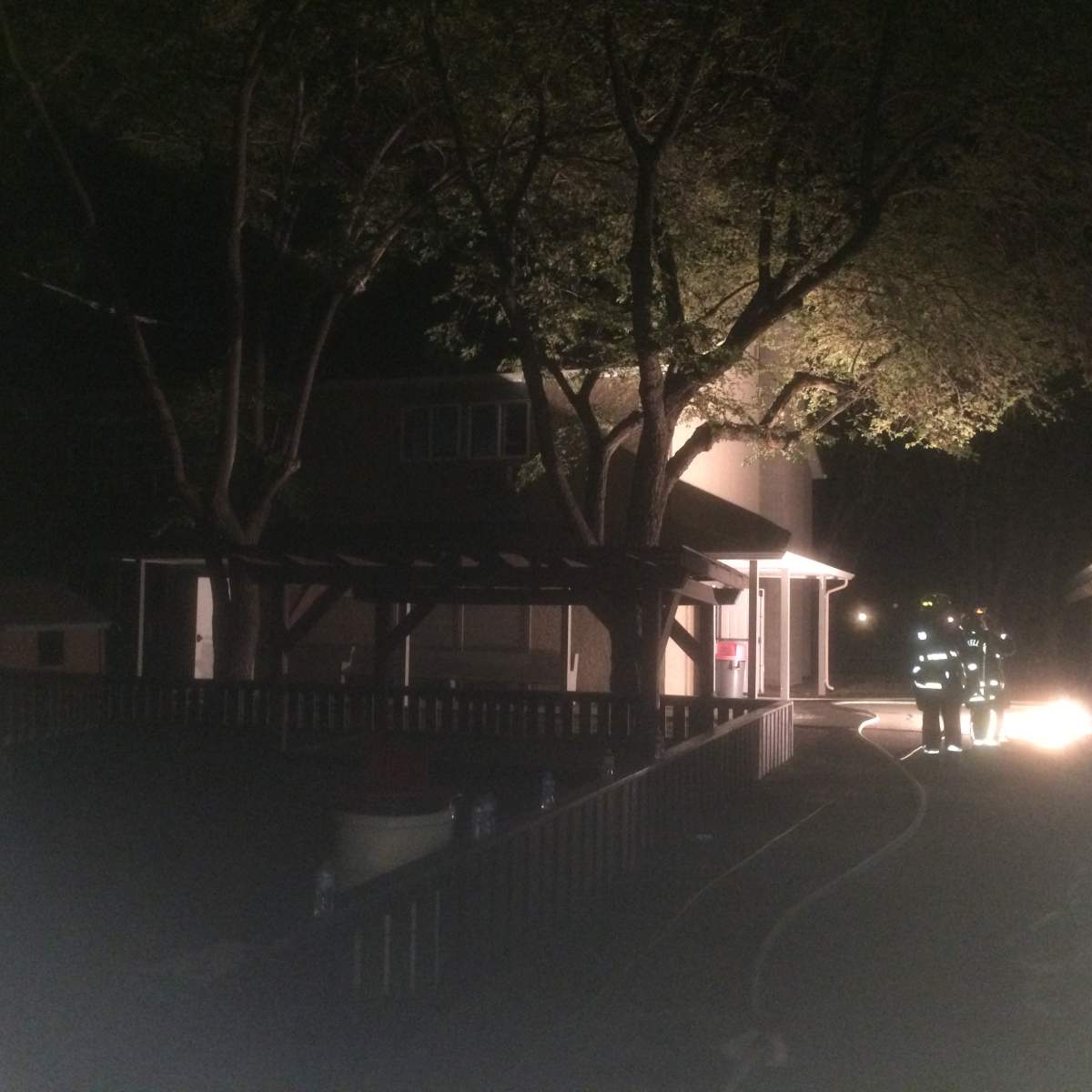 West Kelowna fire crews responded to a fire in the lounge area of a dormitory on Green Bay Road on Saturday. 