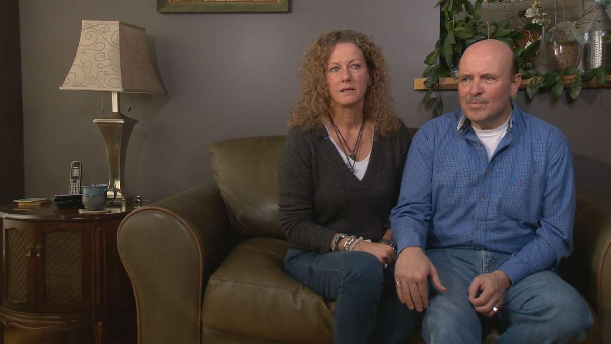 Josh Hunter’s parents, Kelly and Barclay.