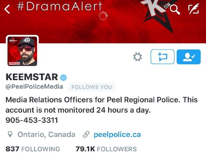 Peel Regional Police confirm its official Twitter account was hacked on May 30, 2016.
