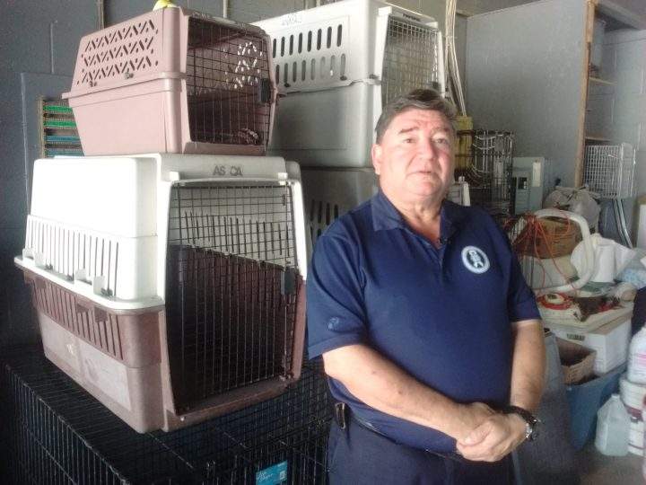 Arnold Lazare has a garage full of cages — there are a lot of wild animals around Kahnawake.