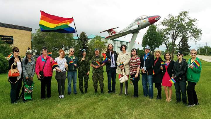On Tuesday, 15 Wing Moose Jaw became the second Canadian Base to raise a rainbow flag. 