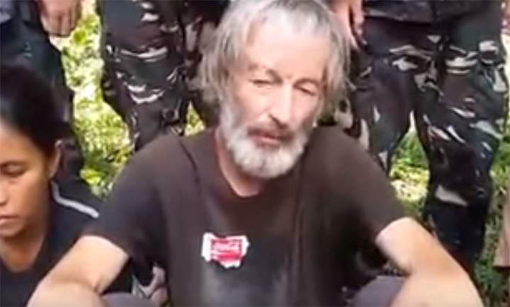 The militants released the video Tuesday showing fellow Canadian Robert Hall and two other hostages pleading for the Canadian and Philippine government to meet the demands of the terror group.
