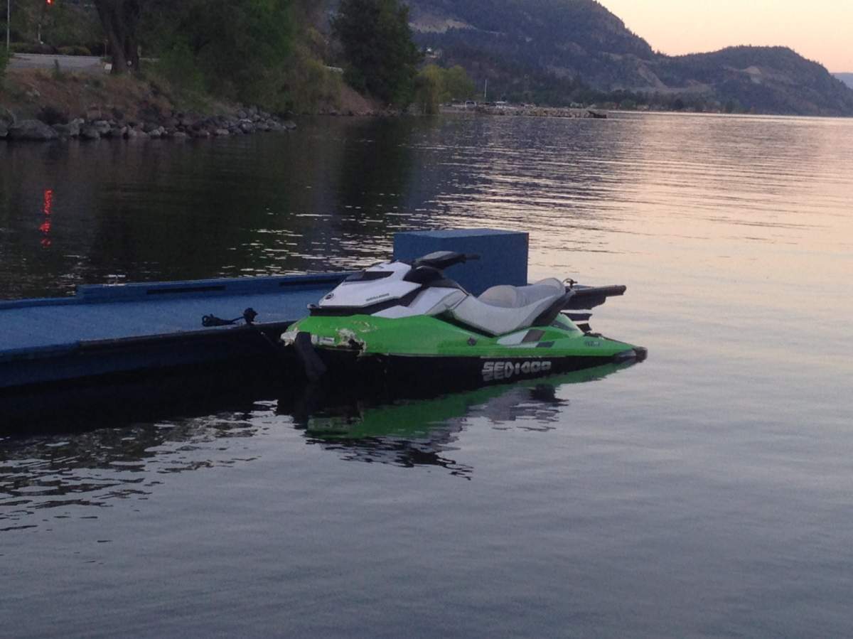 A file photo of a Seadoo on Okanagan Lake.
