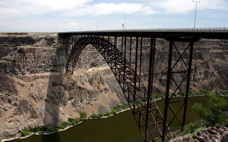 The Perrine Bridge in Twin Falls, Idaho.