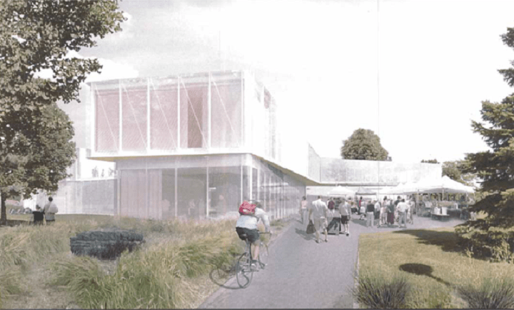 An image of what the new Pierrefonds-Roxboro library would look like, Tuesday, May 10, 2016.
