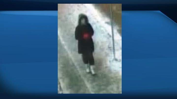 Police are looking for a woman who was captured on surveillance video in the area of 101 Street and 105 Avenue just moments before Sinner was shot, police said.