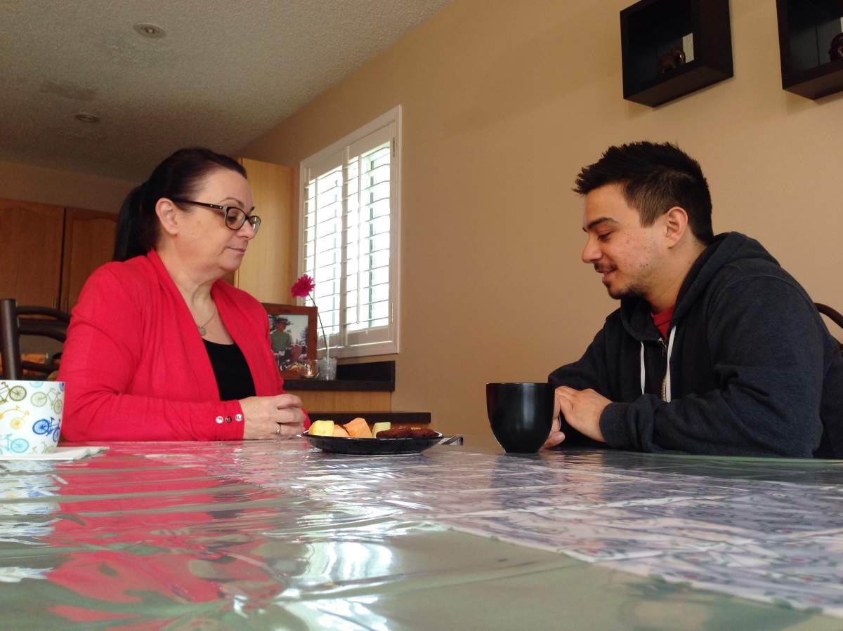 Jordan’s mother and brother, Patty and Jullien Segura