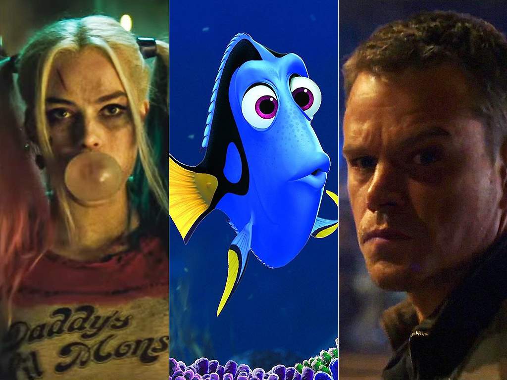 Suicide Squad, Finding Dory, Jason Bourne