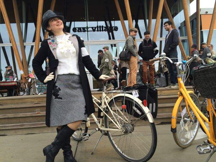 Dozens of people dressed to impress at the fifth annual Tweed Ride in Calgary on May 23, 2016.