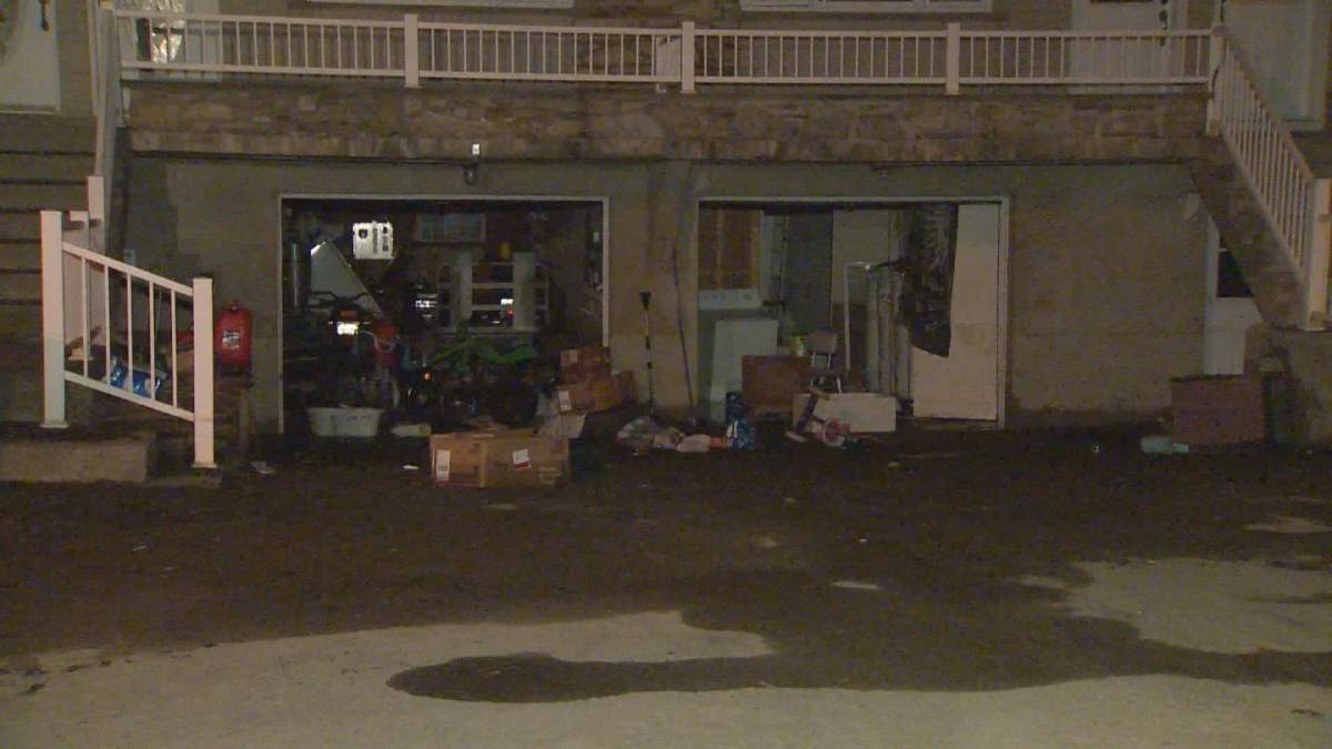 A water main break in Laval has forced the evacuation of 35 homes, Wednesday, May 11, 2016.