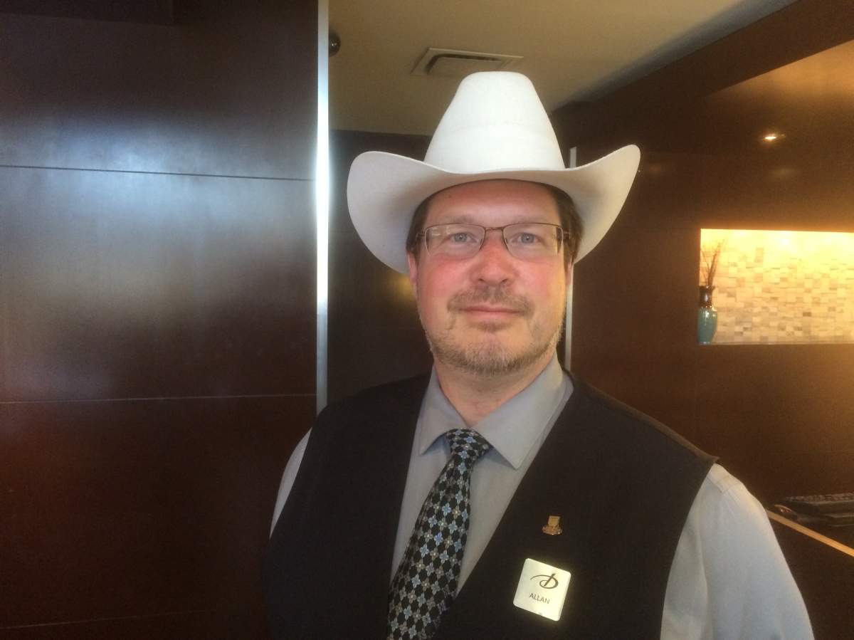 "White Hat" award winner Allan Kucey.