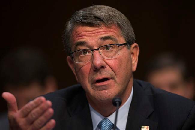 In this April 28, 2016 file photo, Defense Secretary Ash Carter testifies on Capitol Hill in Washington.