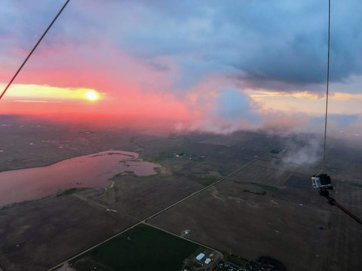 June 14: Jenny Hagan took this Your Saskatchewan photo 2500 feet above Eatonia where a group of hang gliders were trying to break a Canadian distance record.