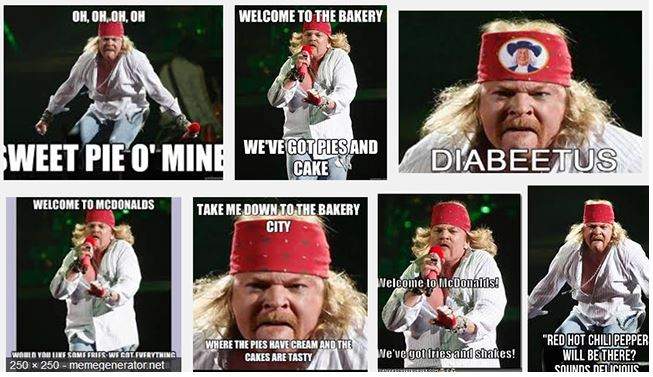 Axl Rose fat memes