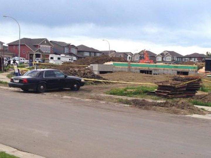 RCMP investigate in Beaumont after a teen was found with serious injuries, Tuesday, June 21, 2016. 