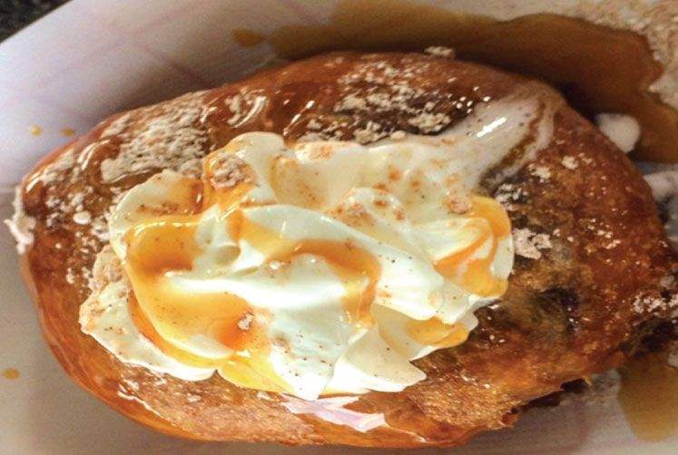 Deep fried butter tart