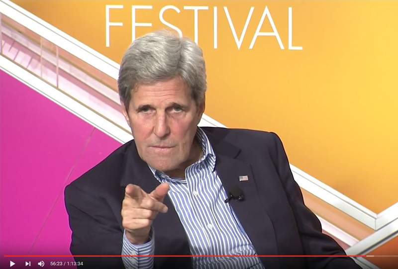 U.S. Secretary of State John Kerry speaks at a conference Tuesday in Colorado. 