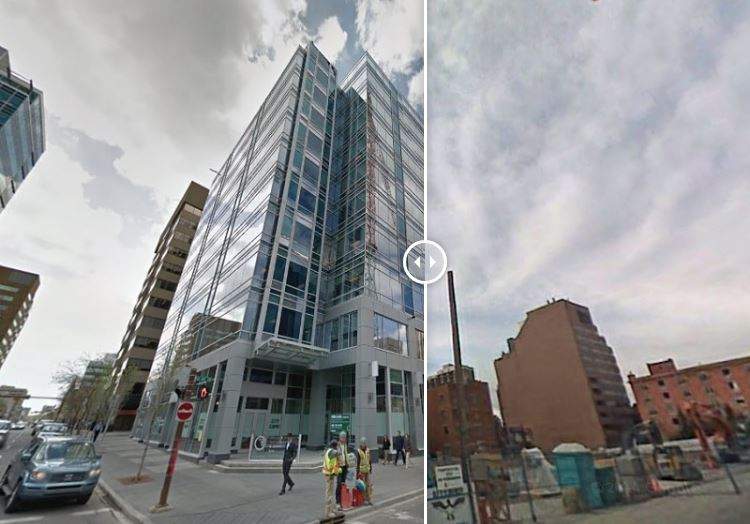 10-story office/retail development Centre 10 now replaces what was once the Gaslight Square retail strip in Calgary.