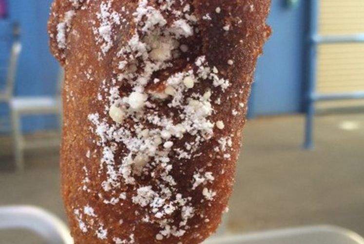 Churro stuffed Oreo “corn dog”