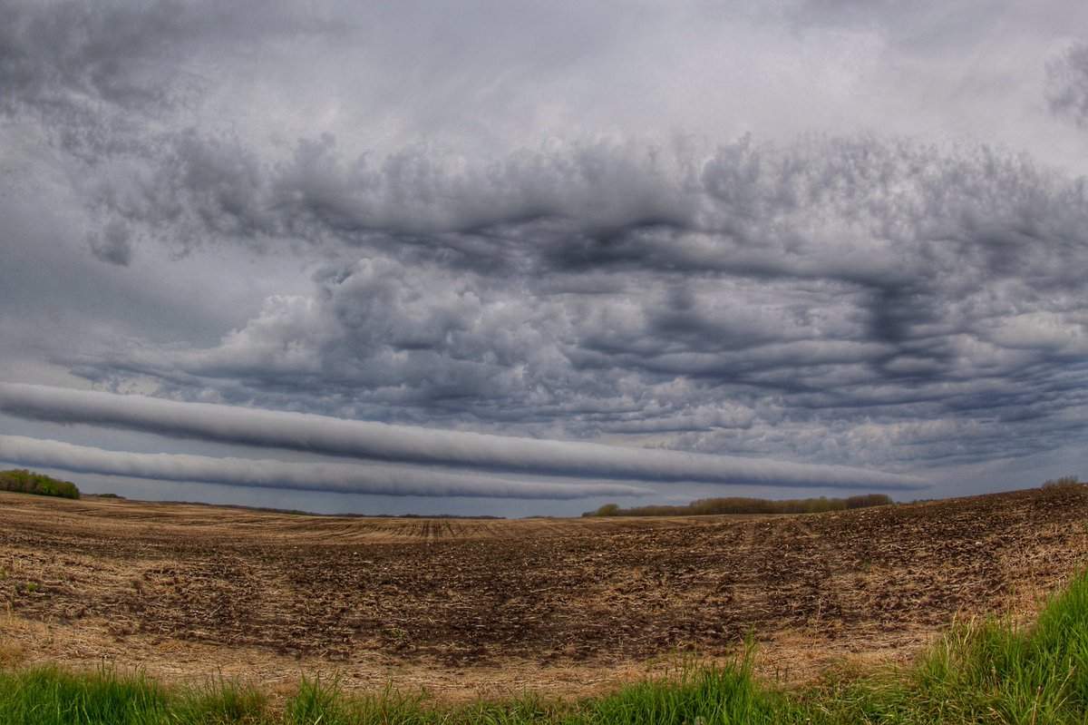 Colleen Schofer snapped this photo of double roll clouds near Melville, SK in the afternoon on June 9, 2016.