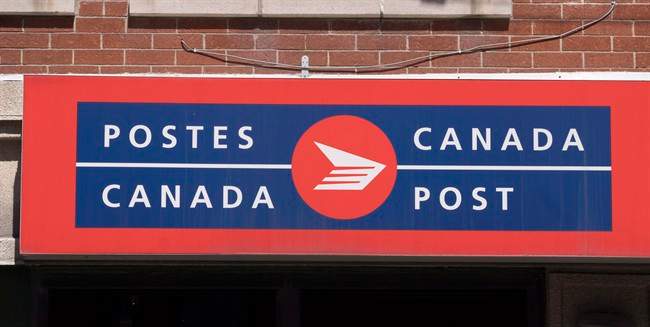 FILE: Canada Post sign.