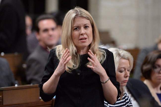 Conservative MP Michelle Rempel asks a question during question period in the House of Commons in Ottawa, Friday, April 22, 2016. 