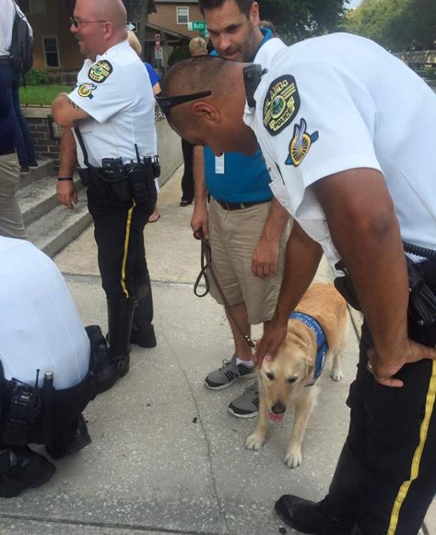 “We appreciated the support and help of local police at the vigil.”