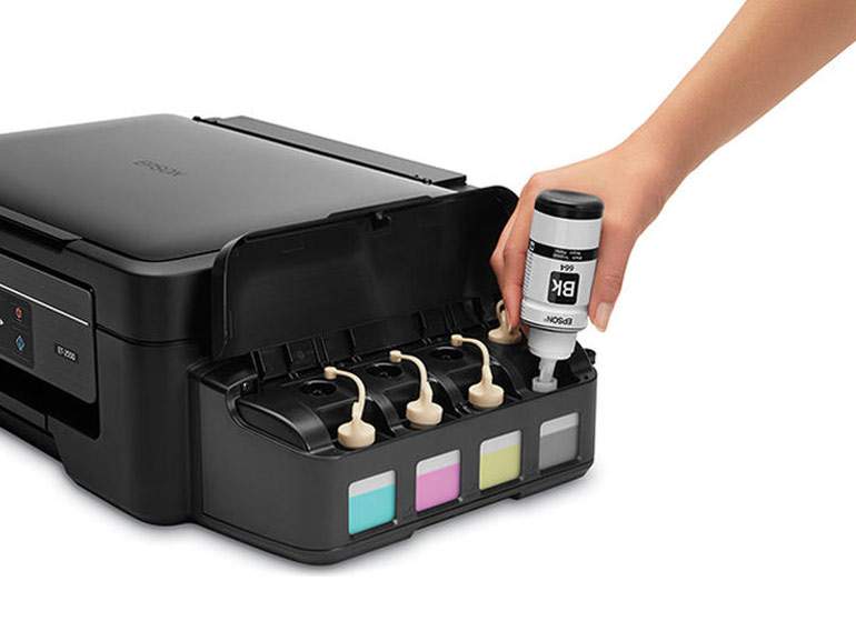 The Epson ET-4550 Eco Tank Printer comes with 2 years ink saves 80 per cent on re-refills