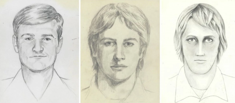 Three FBI sketches of a rapist described as a white male, currently thought to be between the ages of 60 and 75 years old. (FBI handout)