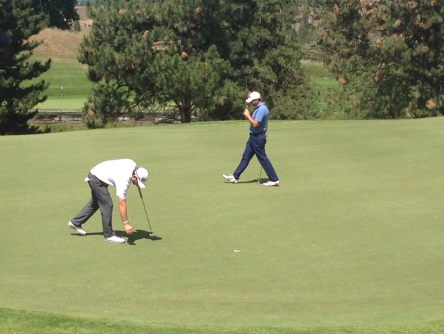 Dan McCarthy (right) placed first at the GolfBC Championship. Vancouver-Native Ryan Williams (left) took second place.