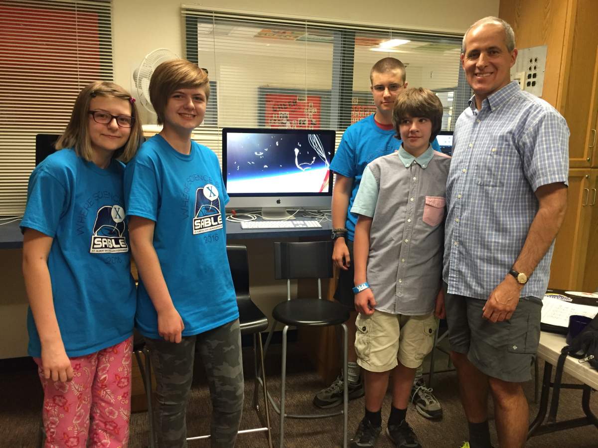 Alberta junior high school takes science experiments to new heights - image