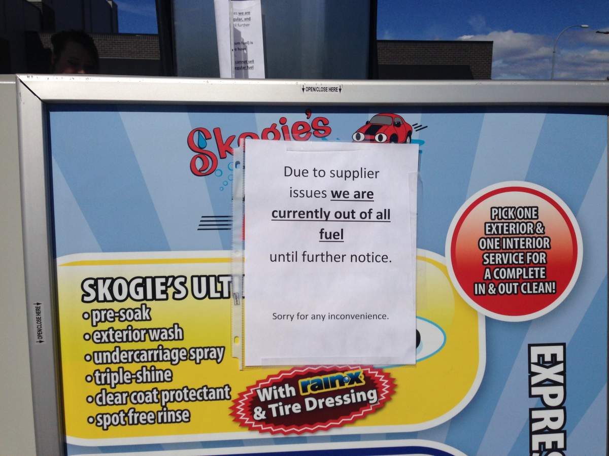 Many Petro-Canada stations throughout the Okanagan have also run out of fuel, forcing customers to fill up elsewhere.