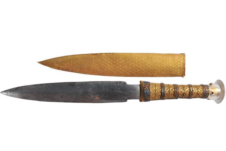 The dagger blade found in King Tut’s tomb.
