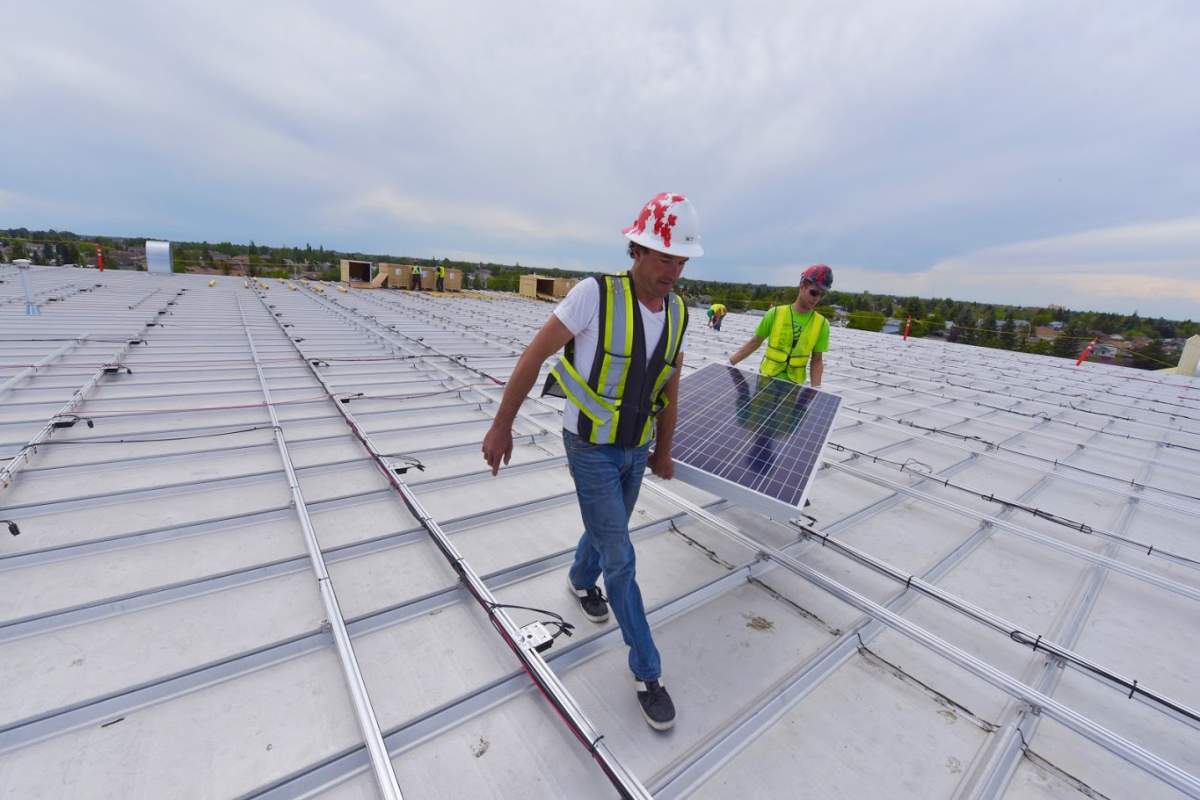 ENMAX is putting the finishing touches on a project it bills as "Canada's largest rooftop solar array," which is expected to begin producing electricity in Leduc by July 31, 2016.