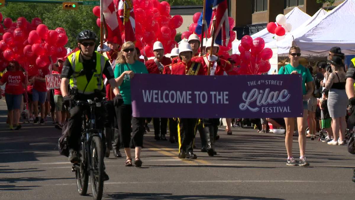 The start of the 2016 Lilac Festival parade on 4 Street Sunday. 