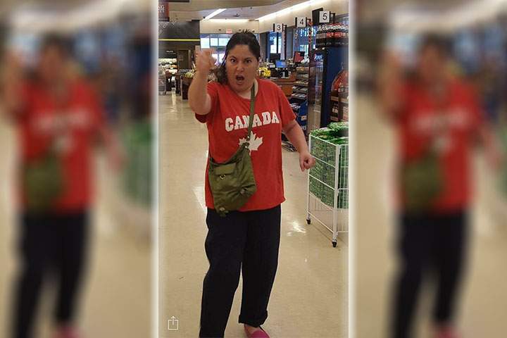 An image released by London police of a suspect wanted in connection with an alleged attack on a woman wearing a hijab.