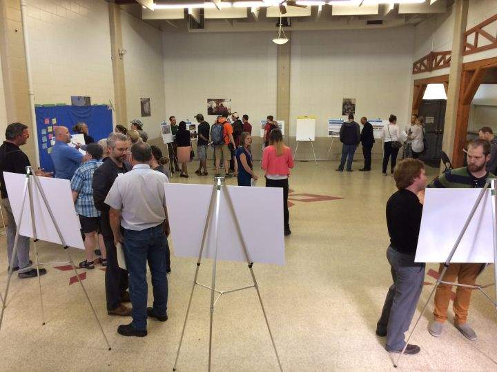 About 50 people turned out for the public information session held at the Ritchie Community Hall on Thursday.