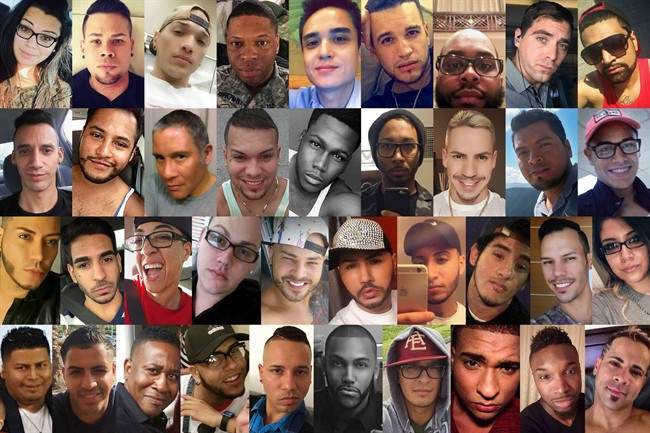 This combination of photos shows some of the dozens of those killed in a mass shooting early Sunday, June 12, 2016 at the Pulse gay nightclub in Orlando, Fla.