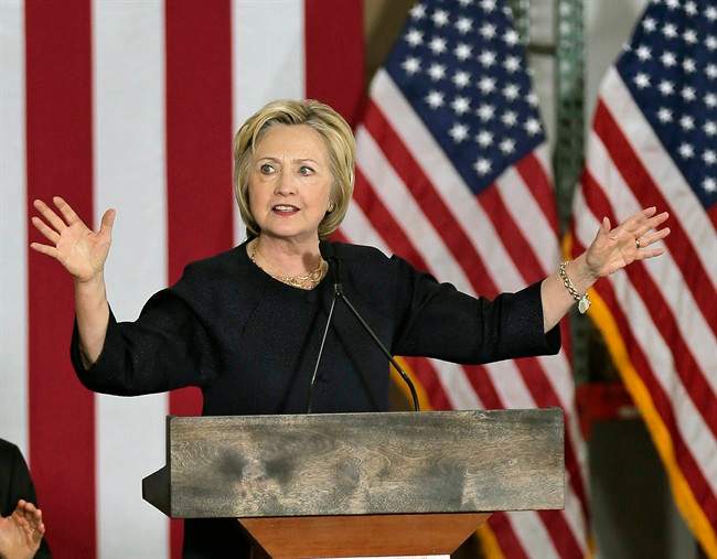 Democratic presidential candidate Hillary Clinton.