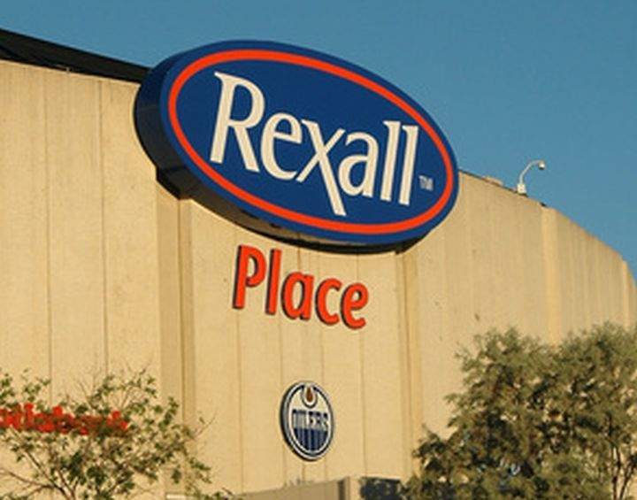 The massive logo is about nine to 10 feet in diameter, according to the NHL’s online auction site.